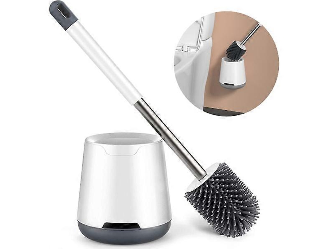 Escova com Suporte para Sanitário, de Silicone AQUAFORGE