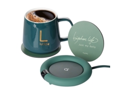 Aquecedor de canecas de café com botão de toque Slowmoose e bandeja de aço inoxidável