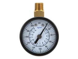 Manômetro radial 1/4NPT 50mm para óleo gás hidráulico 0-200psi 0.14kg/cm² equipamento industrial S/MARCA