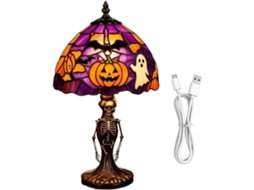 Iluminação LED de Halloween, decoração de fantasma de resina