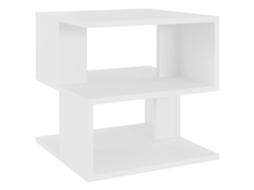 Side Table, Side Tables Vidaxl Branco Madeira Processada (n/a)