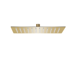 Vidaxl Cabeça De Chuveiro Retangular 30x20 Cm Aço Inoxidável Dourado
