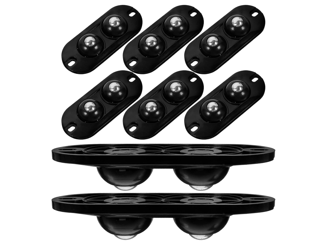 Conjunto De 8 Mini Rodízios Giratórios - Design Resistente E Versátil