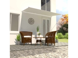 Vidaxl Toldo Retrátil 350x150 Cm Creme