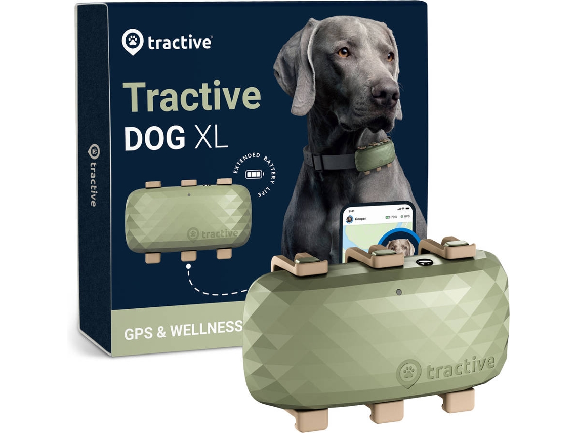 Localizador GPS para Cão TRACTIVE XL (Verde)