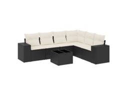 Garden Sofa Set, Garden Sofa Sets Vidaxl Preto Rattan / Vime (n/a)