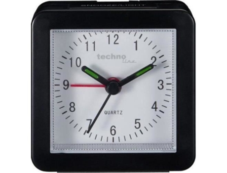 Despertador De Quartzo Technoline Geneva Black Sc Techno Line