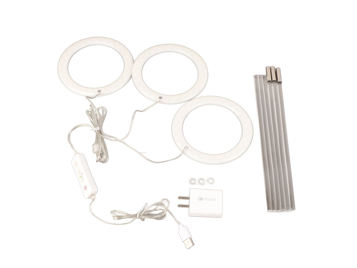 Lurelia Lâmpada Led Para Plantas Espectro Completo, Com Temporizador, Usb