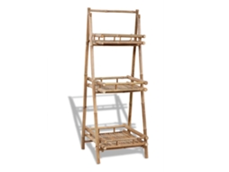 Vidaxl Floreira C/ 3 Prateleiras Bambu