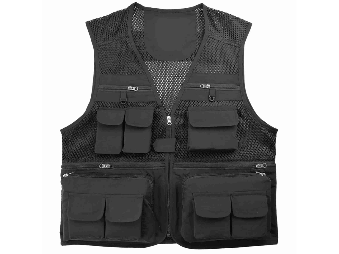 Chaleco de Pesca Transpirable com Bolsos e Cremalheira | S/MARCA