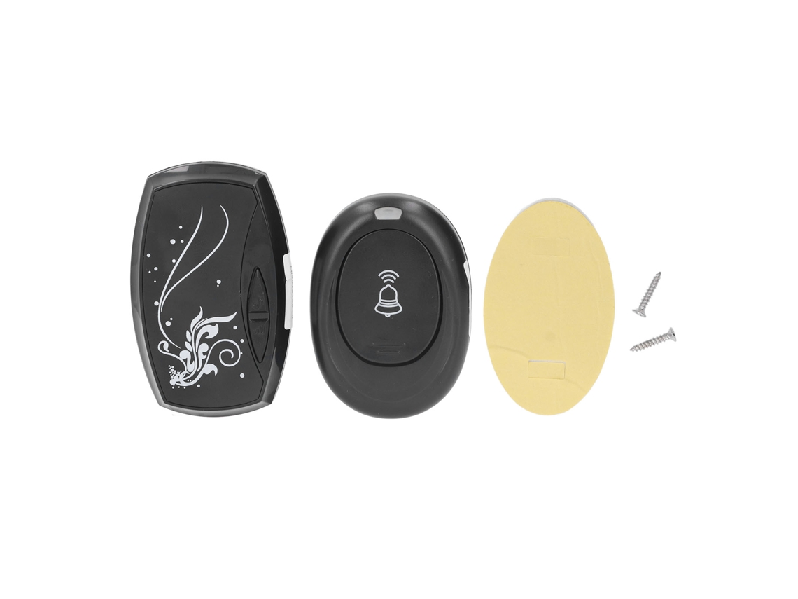 Campainha Sem Fio Primerox com Luz Led Controle Remoto 36 Toques À Prova de Água para Casa