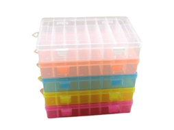 Caixa Organizadora Transparente de Plástico para Linhas de Bordado, Ferramentas de Costura e Outros Acessórios. AQUAFORGE