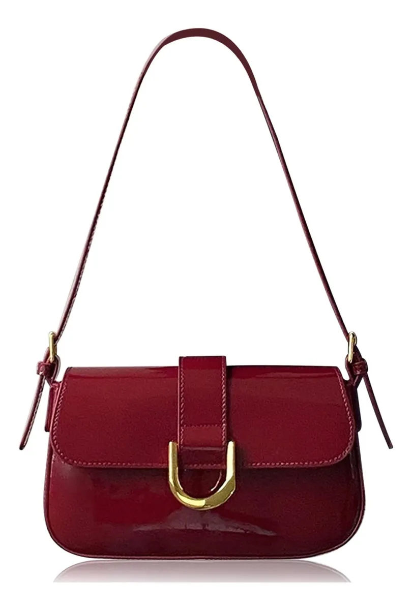 Bolsa De Couro Vermelha, Bolsa Vermelha Para Mulheres, Bolsa De Ombrovayotoy