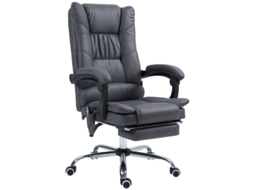 Cadeira De Massagem Com Função De Aquecimento, Inclinável A 135°, Ajuste Em Altura, Até 120 Kg, Ergonômica, Cinza Escuro-mhy