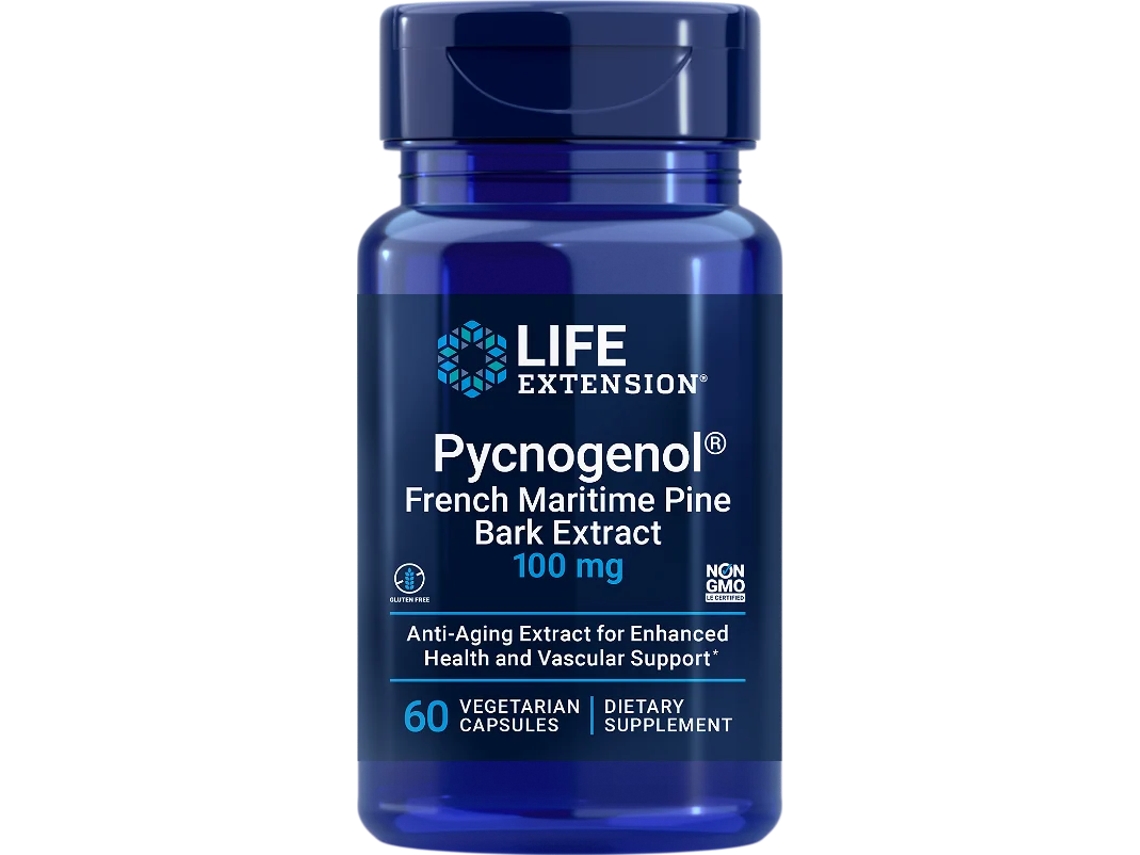 Life Extension Pycnogenol 100 Mg 60 Cápsulas Vegetarianas