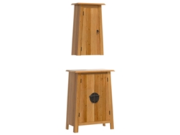 Bathroom Furniture Set, Bathroom Furniture Sets Vidaxl Marrom Madeira De Pinho (n/a)