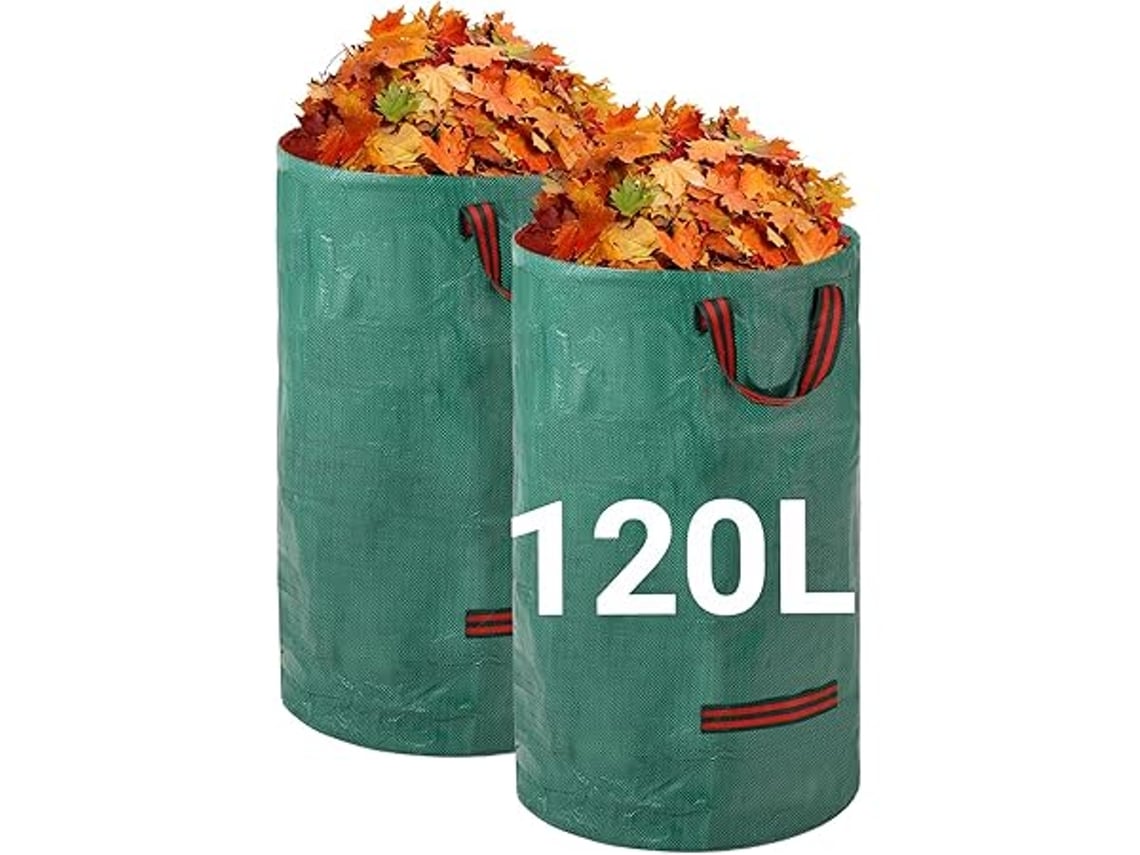 Sacos de Lixo para Jardim 2x120 litros resistentes com 4 alças STELASPLEN