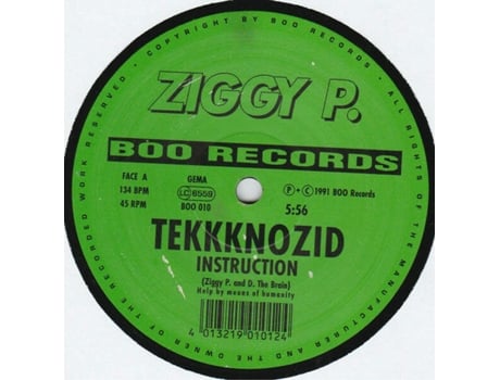 Vinil Tekkknozid, Ziggy P. Boo Records