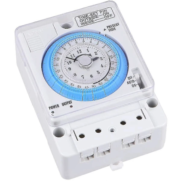 Temporizador Mecânico, Interruptor de Controle Tempo 12vca/cc, Temporizador de Cozinha Portátil Precisão para Uso Externo BRILVIBERA