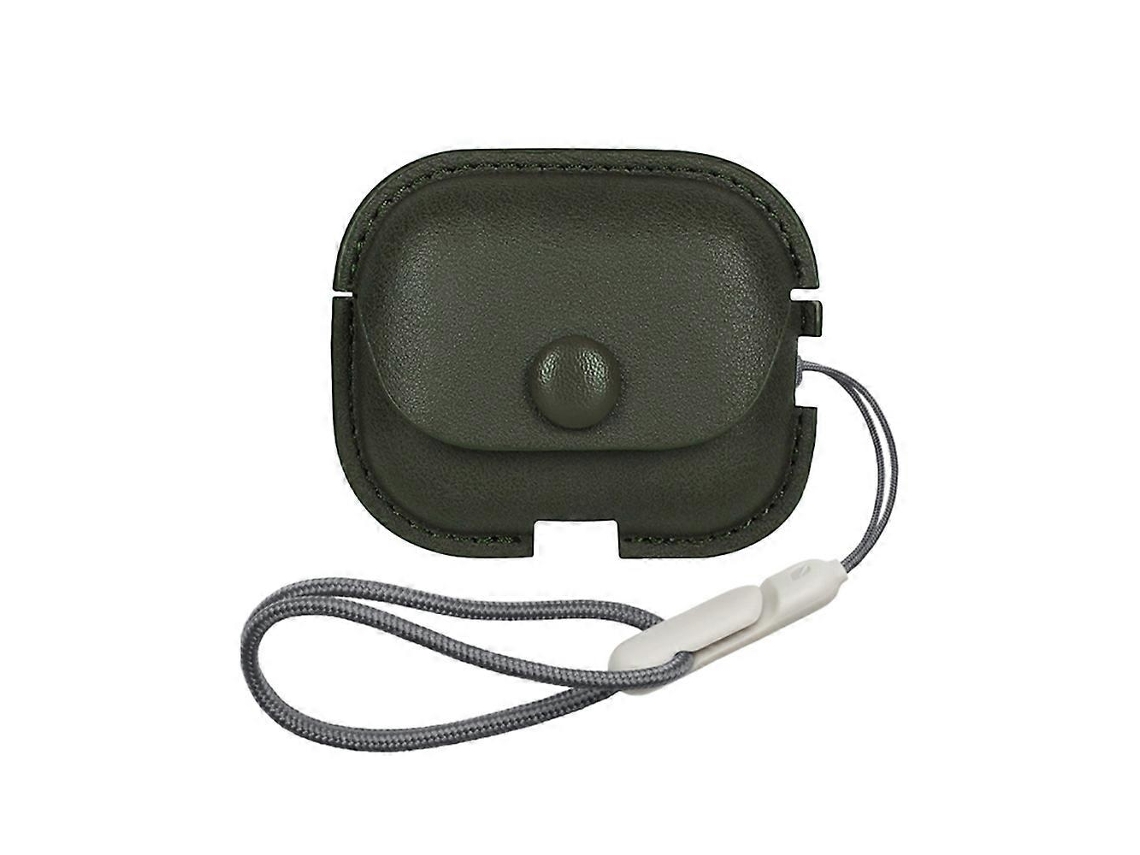 Camada Protetora para Fones Airpods Pro 2 em Couro Pu com Textura Lichia e Cordão. GIECY