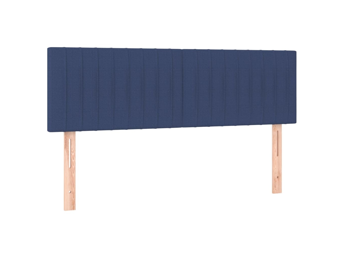 Cabeceira de Cama 2 Pcs Tecido 72x5x78/88 Cm Azul MAISON EXCLUSIVE