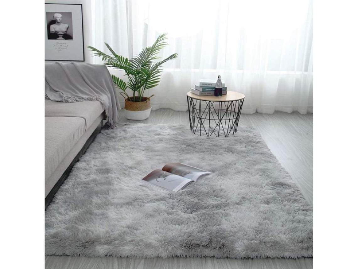 Tapete Ehstmind Pelúcia Felpudos Sedosa Modernos Ambientes Internos Brincar Multicor (100x50x50cm)