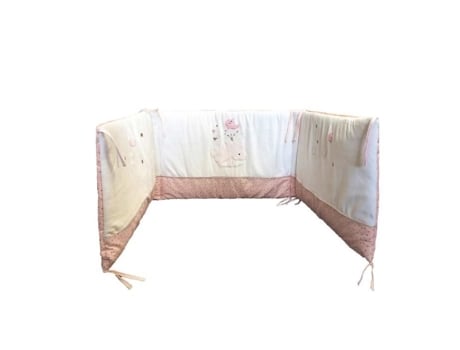 Amortecedor De Cama Bordado Baleia Multicolor 40x180 Cm Poyet Motte