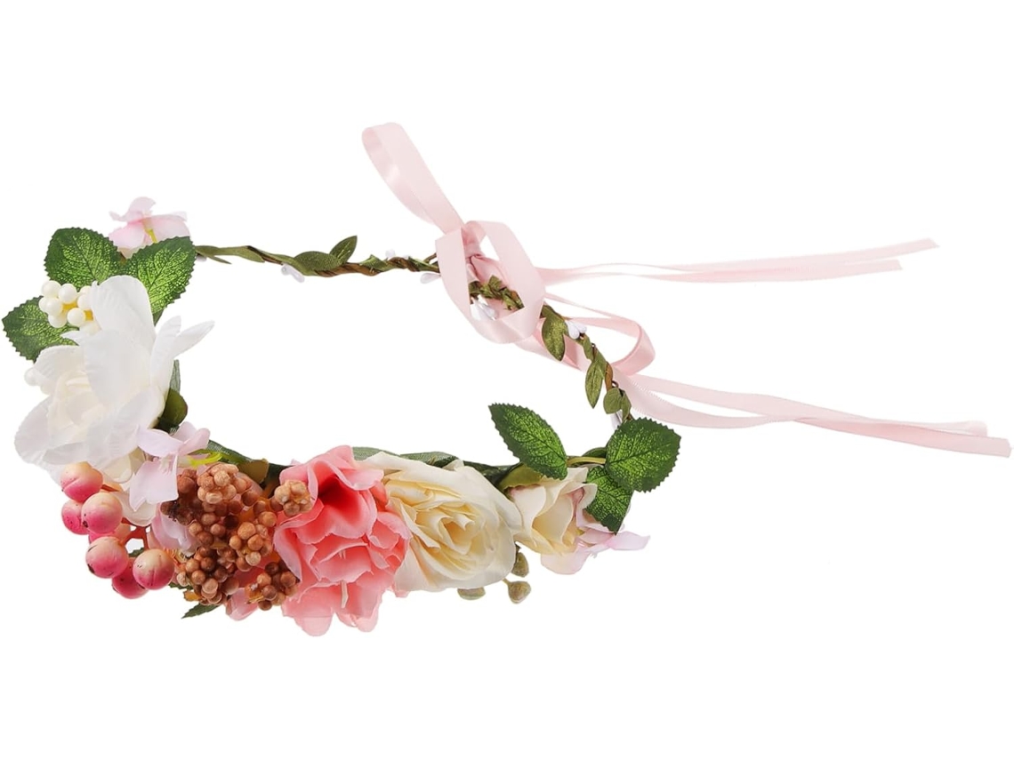 Flores para ornamentos florais elegantes e acessórios de cabelo ajustáveis