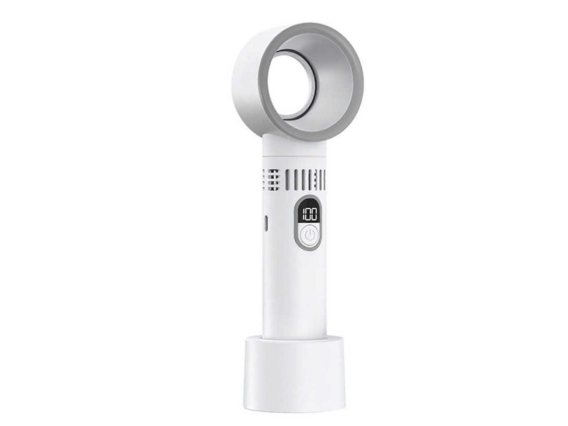 Mini Ventilador Portátil Sem Hélices Com Visor Digital E Recarregável Via Usb.