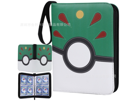 Álbum Pokémon Tcg V Reel Em Couro Pu Com Zíper | 400 Cartas | Hlx 046