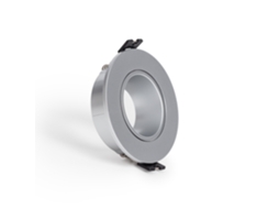 Aro Downlight Cónico Baixo Ugr Para Lâmpada Led Gu10 / Gu5.3, Con Corte Ø 75 Mm Prata