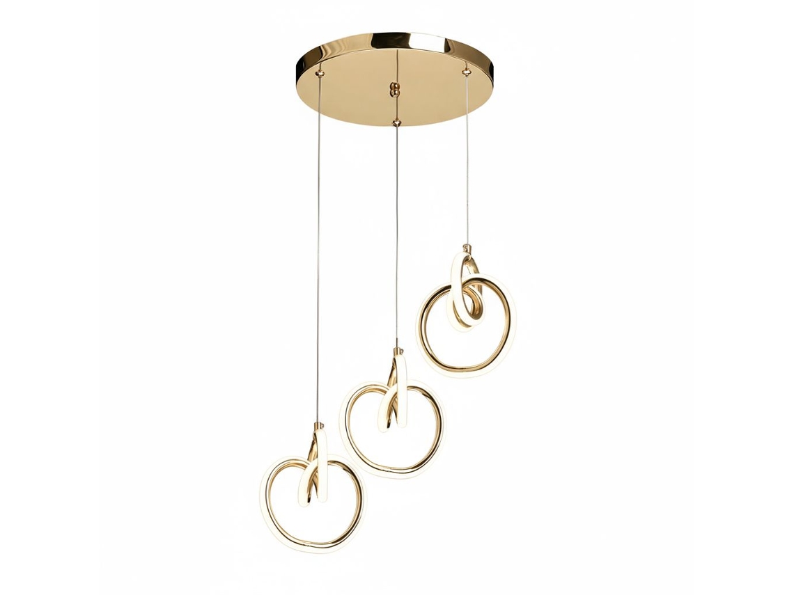 Luminária De Teto Pendente Toolight Lhj093 3cp Gold
