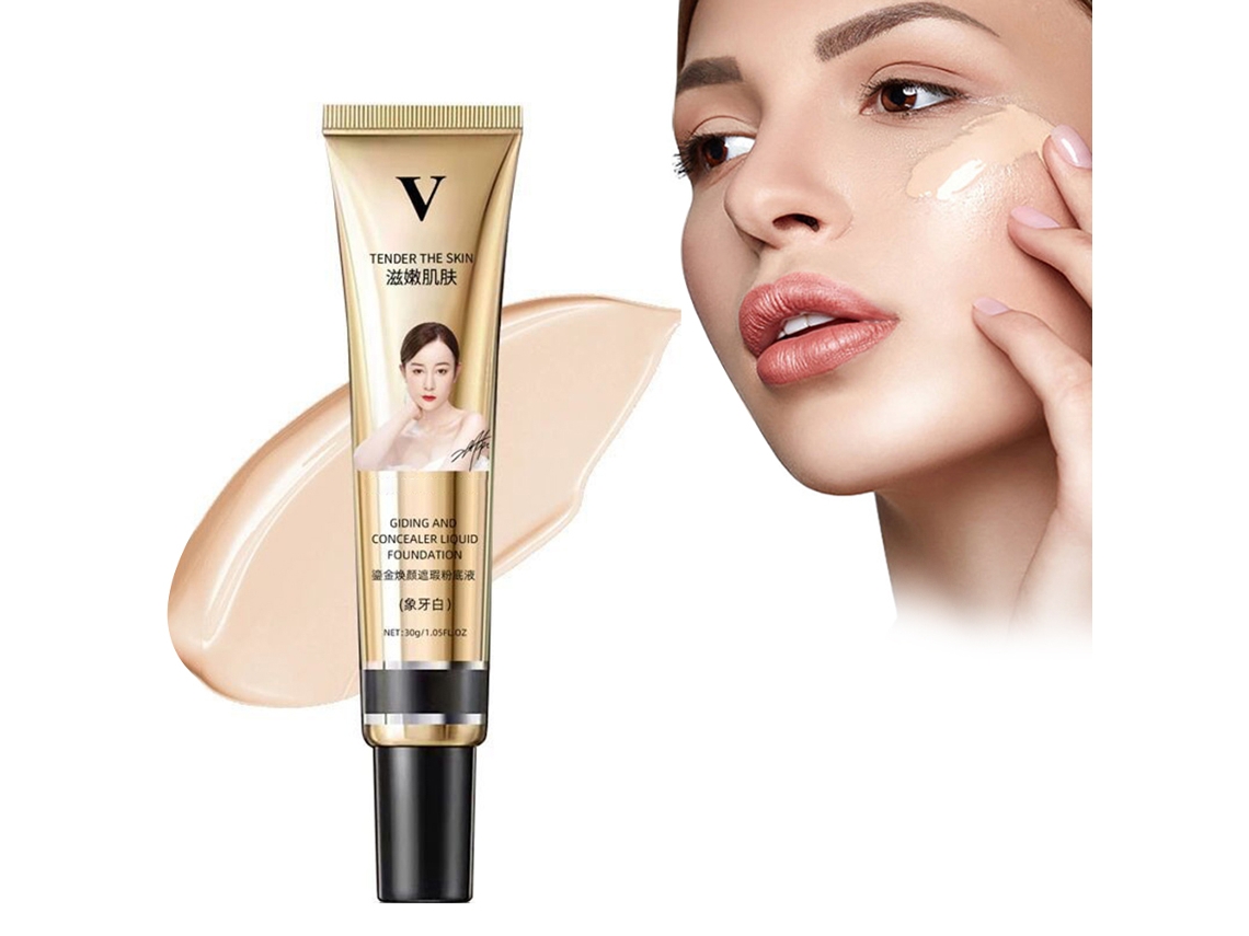 Base De Maquiagem Bb Cream De Cobertura Total Líquida Corretivo Com Efeito Longo Controle De Oleosidade Hidratante 30g