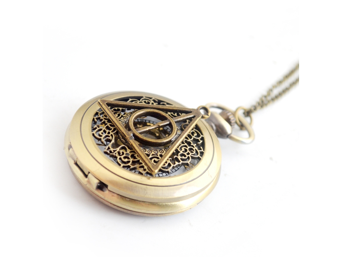 Reloj De Bolsillo Retro Unisex De Aleación Hueco Simple Cuarzo Collar Joyería 01