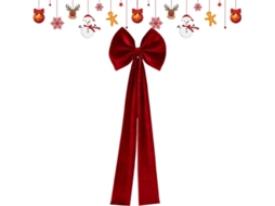 Laços De Natal Para Decoração De Festas | Capas Decorativas Para Cadeiras Com Laços Para