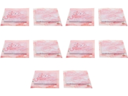 Autocollants Créatifs Flamant Rose Capacité Suffisante En Papier 10 Pcs Notas Faciles À Utiliser Pour Bureau