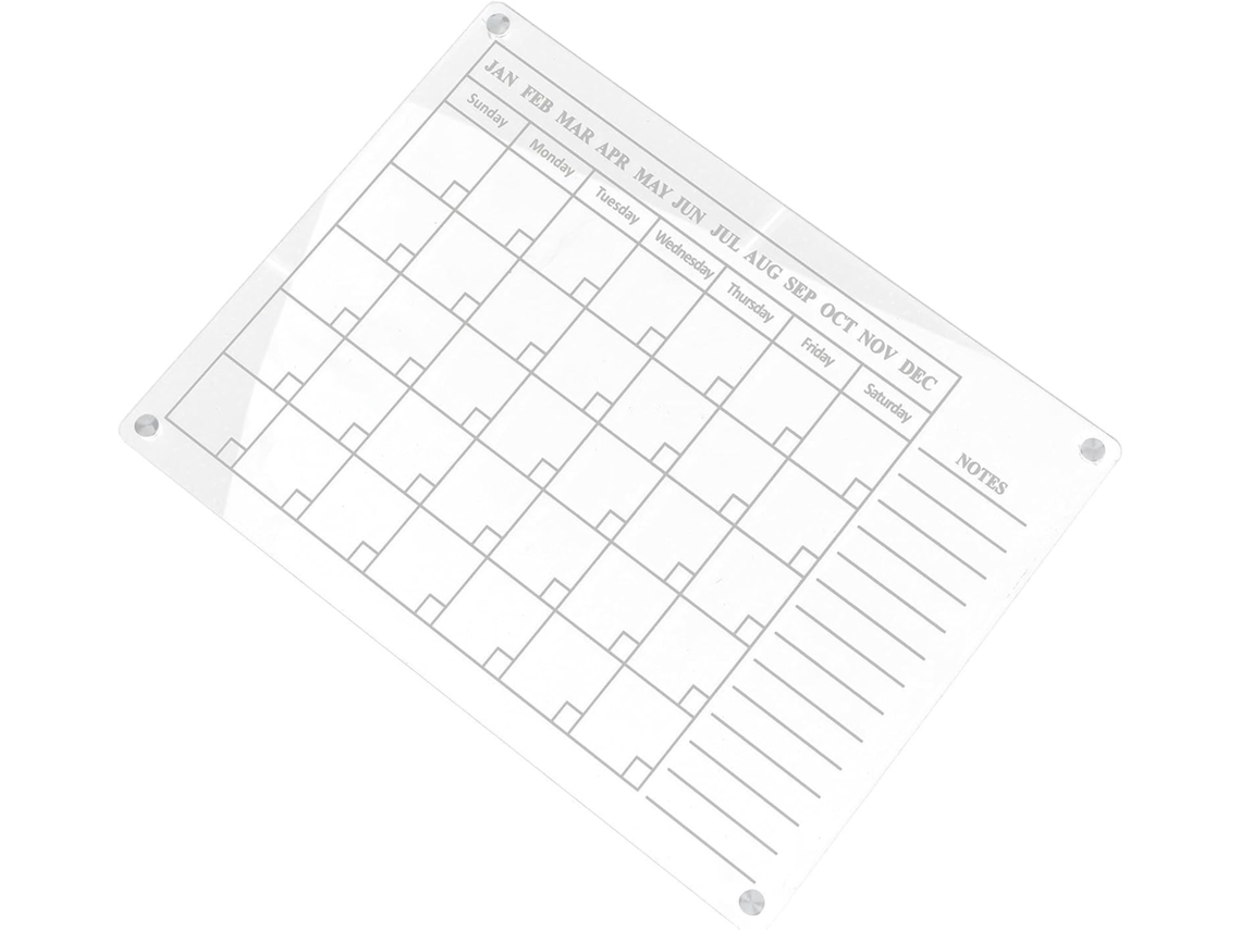 Tableau Magnétique Aimanté Para Refrigerador Calendário Mensuel Effaçable À Sec Et Support Suspendu Pratique