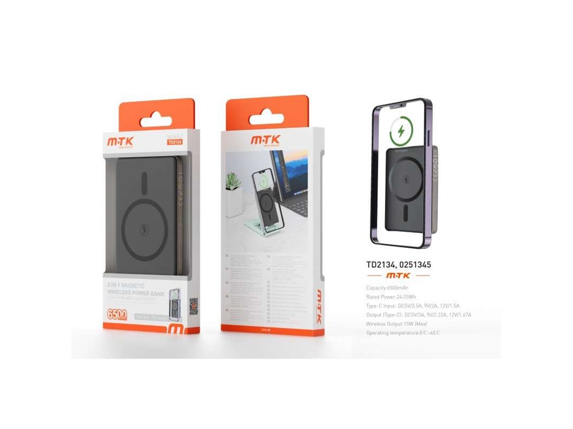 Power Bank Magsafe 15W 6500 mAh