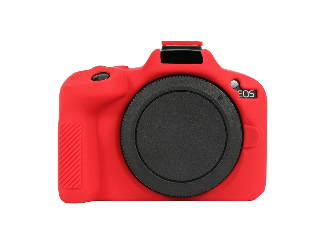 Capa Protetora de Silicone Macio para Canon Eos R50 Vermelha XIAOMOYU