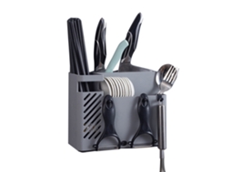 Suporte de Talheres Parede Secador Chopsticks LAXISCREED Cinza