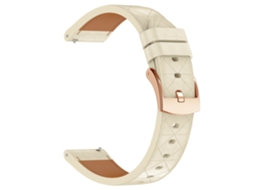 Pulseira De Couro 18mm Para Garmin Forerunner265s Damasco Panoona