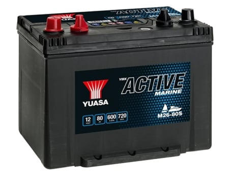 Yuasa M26 80s Vehicle Battery 80 Ah 12 V 600 A Marine