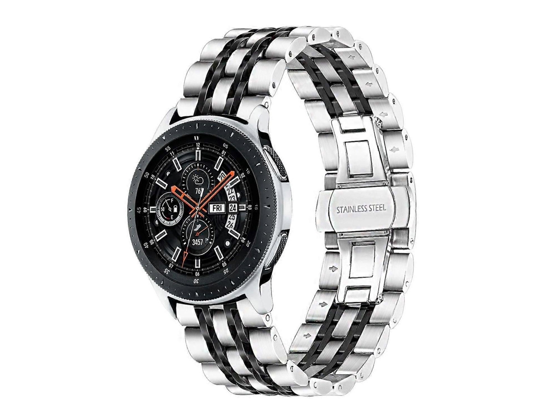Pulseira De Aço Inoxidável Seven De 22 Mm Para Huawei Watch Gt2e Gt2 46 Mm (preta)