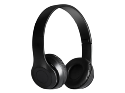 Fones de Ouvido Bluetooth Sem Fio Dobráveis, 50 Mm, Estéreo de Alta Fidelidade com Graves Potentes MDUG (preto)