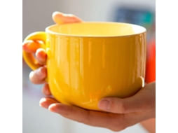 Caneca Grande Para Cereais Matinais Com Xícara De Café Henke, Chá Cerâmica, 650ml, Tigela Matinais, Presente Aniversário. Aquaforge