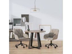 Vidaxl Cadeiras De Jantar Giratórias 2 Pcs Veludo Cinzento-claro