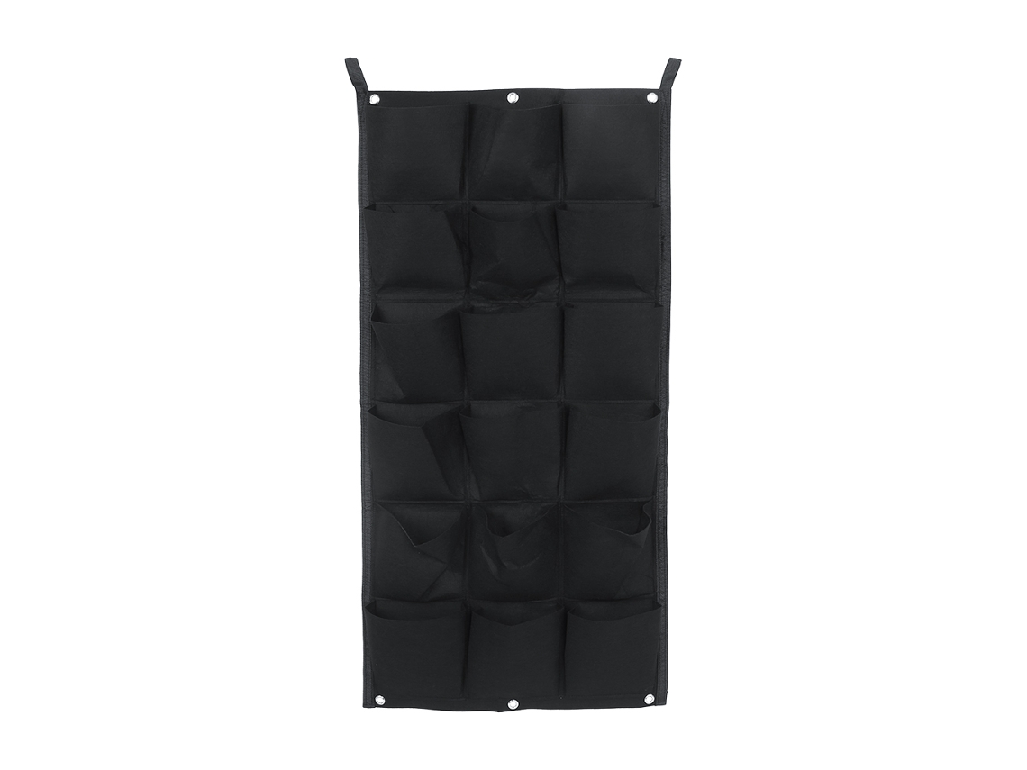 Sacos de Jardim Vertical de Feltro Parede Pendurado 18 Bolsas 100x50cm | S/MARCA