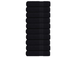 Hand Towel, Hand Towels Vidaxl Preto Algodão (50 X 100 Cm)