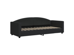 Day Bed, Day Beds Vidaxl Preto Tecido (80 X 200 Cm)
