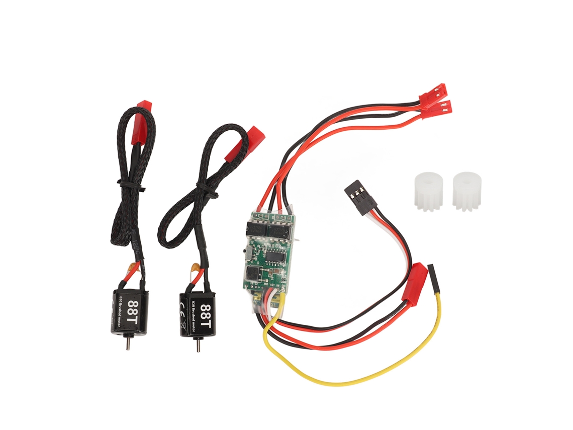Controlador De Velocidade Eléctrico De Escobillas 10a Bidirecional Dual Way Eficiente Para Barco Tanque Modelo Rc
